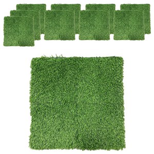BELLINTURF 부드러운 조경용 DIY 데크 인조잔디 30cm x 30cm x 20mm, 10개