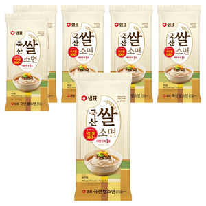 샘표 국산쌀소면, 400g, 6개