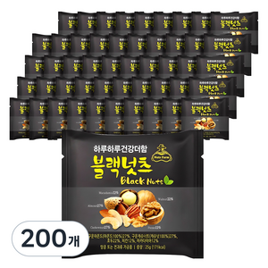 넛츠팜 하루하루 건강더함 블랙넛츠 믹스넛, 25g, 200개