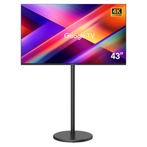 와이드뷰 4K UHD LED 구글3 스마트 TV + 삼탠바이미 V3 스탠드 세트, 109cm(43인치), WGE43UT1(TV), EKWBYME78B(스탠드), 이동형 스탠드, 고객직접설치