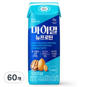 마이밀 정품 뉴프로틴 드링크 오리지널, 190ml, 60개