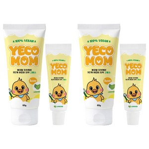 예꼬맘 치카케어 3단계 60g + 소형치약 15g 스피아민트향, 75g, 2세트