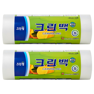 크린랩 롤백 25cm x 35cm, 중(M), 500개입, 2개