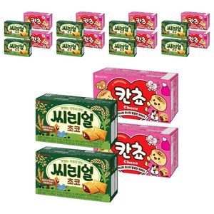 롯데웰푸드 칸쵸 54g x 2p + 씨리얼초코 42g x 2p, 씨리얼 초코 42g 2P  + 칸쵸 54g  2P, 5세트