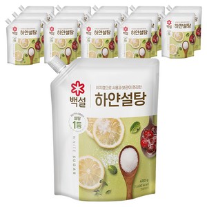 백설 하얀설탕, 400g, 15개