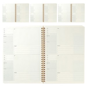 OXFORD 밀크 PP 절취스프링 좌철 B5 80매, 4개