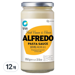청정원 알프레도파스타소스, 350g, 12개