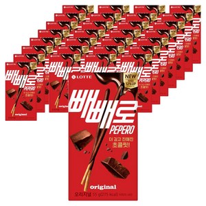 롯데웰푸드 빼빼로 초코, 55g, 40개
