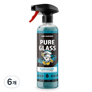글로스브로 퓨어글래스 차량용 유리세정제, 500ml, 6개