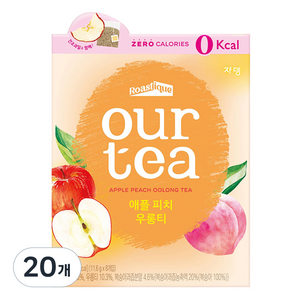 아워티 애플 피치 우롱티, 11.6g, 8개입, 20개