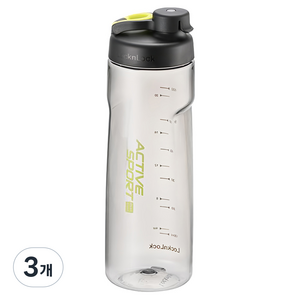 락앤락 액티브 스포츠 물병, 블랙, 730ml, 3개