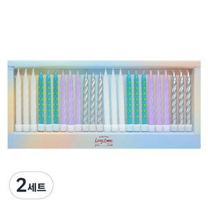 유어캔들 에브리데이 매일매일 파티 생일초 24p 세트, 머메이드, 2세트