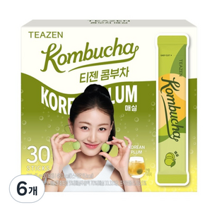 티젠 콤부차 매실, 5g, 30개입, 6개