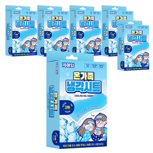 아텍스 온가족 냉각시트, 16개입, 6개