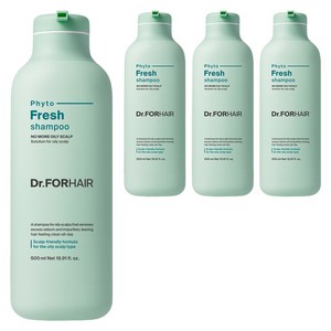 닥터포헤어 지성두피 딥 클렌징 피토프레시 샴푸 시트러스 허브향, 500ml, 4개