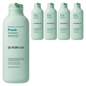 닥터포헤어 지성두피 딥 클렌징 피토프레시 샴푸 시트러스 허브향, 500ml, 5개