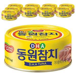 동원참치 DHA 통조림, 150g, 10개