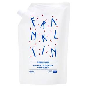 FRANKLIIN 유아용 주방세제 리필, 1개, 450ml