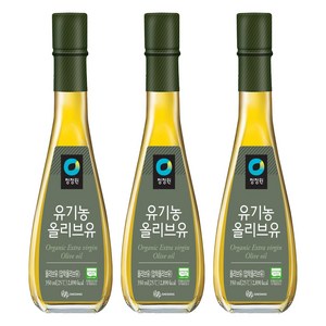 청정원 유기농 올리브유, 350ml, 3개