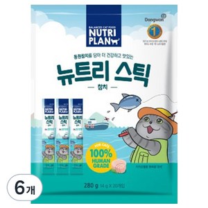 동원뉴트리플랜 뉴트리스틱 20개입, 참치, 280g, 6개