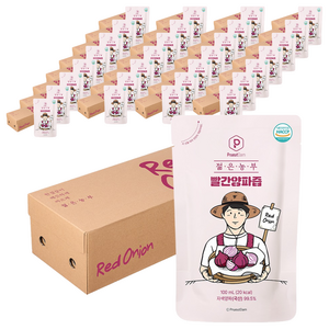 푸릇담 국내산 젊은농부 빨간양파즙, 3L, 30개