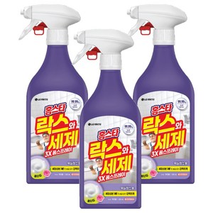 홈스타 락스와 세제 3X 폼 스프레이 후로랄, 3개, 500ml 골드박스 특가