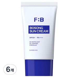 포뷰트 보송 선크림 SPF50+ PA++++, 6개, 50ml