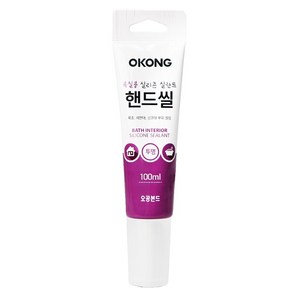 오공 욕실용 실리콘 실란트 핸드씰 투명, 1개