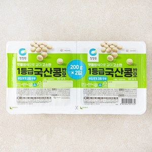청정원 1등급 국산콩 반모(부침찌개겸용두부), 2개, 200g