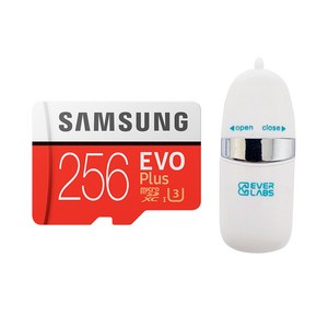삼성전자 EVO PLUS 마이크로 SD카드 + OTG USB 리더기 SOTC-01, 256GB