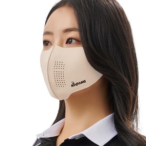 네이팡 표준형 클로즈 스포츠 훼이스 가드 마스크, 라이트스킨, 1개
