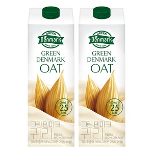 덴마크 그린 귀리 음료, 950ml, 2개
