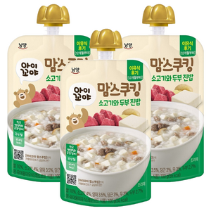 맘스쿠킹 12개월부터, 100g, 3개, 소고기와 두부 진밥