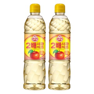 오뚜기 2배 사과식초, 900ml, 2개