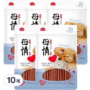 모정 반려동물 져키, 소고기, 140g, 10개