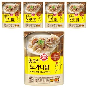 오뚜기 종로식도가니탕, 500g, 5개