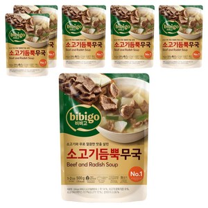 비비고 소고기무국, 500g, 6개