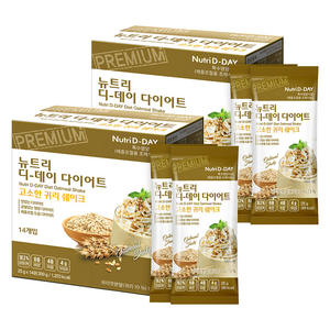 뉴트리디데이 다이어트 고소한 귀리 쉐이크 14p, 350g, 2개