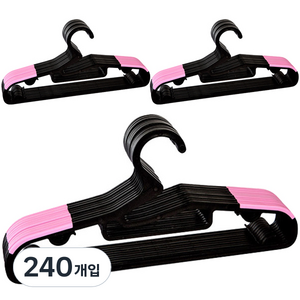 데코즈인 라운드 논슬립 옷걸이, 핑크, 240개