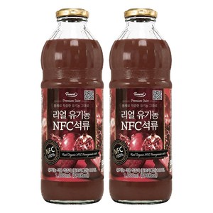 퍼니트 리얼유기농 NFC석류 주스, 1L, 2개