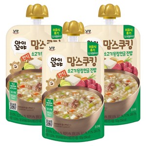 맘스쿠킹 12개월부터, 100g, 3개, 소고기 된장전골 진밥