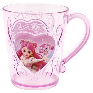 YUYU 프린세스 캐치티니핑 입체투명컵, 혼합색상, 1개, 300ml