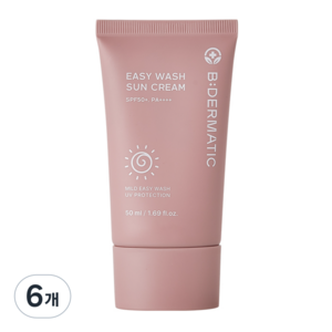 비더마틱 유아용 이지워시 썬크림 SPF50+ PA++++, 50ml, 6개