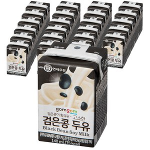 곰곰 고소한 검은콩 두유, 140ml, 24개