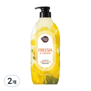 샤워메이트 블루밍 바디워시 프리지아 앤 자스민, 900g, 2개