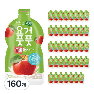 자연은 요거풋풋 젤로 앤 사과 젤리형 음료, 100ml, 160개