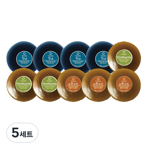 프로버블리 프리미엄 중성비누 10p 세트 1100g 청대 4p + 어성초 3p + 편백 3p, 5세트