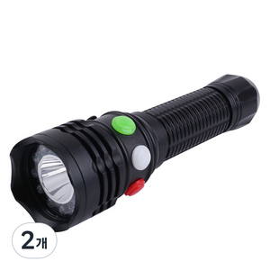 컴스 램프 LED White Red Green 손전등 BB340, 혼합색상, 2개