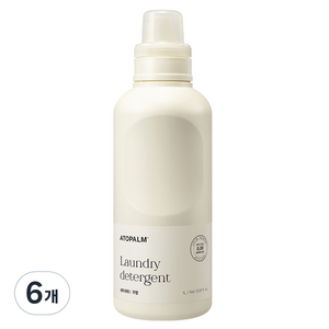 아토팜 세탁 유아 세제, 6개, 1L