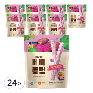 베베쿡 처음먹는 빼빼롱뻥, 자색고구마, 30g, 24개